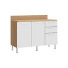Balcão Cozinha Ditália Aspen CVBR c Tpo Carvalho CD-171 cozy