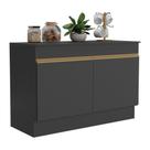 Balcão Cozinha Gabinete Pia 120cm 2 Portas Com Rodapé Veneza Multimóveis Mp2239 Preto/dourado Preto/dourado Balcão Cozinha Gabinete Pia 120cm 2 Portas Com Rodapé Veneza Multimóveis Mp2239 Preto/dourado Preto/dourado