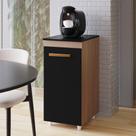 Balcão Cozinha Multiuso Aparador Café Blend 40cm Savana Preto - Desk Design