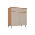 Balcão Cozinha Nesher Realeza c/ 2 Portas 1Gav 80cm Carvalho/Greice Balcão Cozinha Nesher Realeza c/ 2 Portas 1Gav 80cm Carvalho/Greice