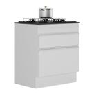 Balcão Cozinha Para Cooktop 70cm Com Rodapé 1 Porta 1 Gaveta Veneza Multimóveis V2118 Branco Branco Balcão Cozinha Para Cooktop 70cm Com Rodapé 1 Porta 1 Gaveta Veneza Multimóveis V2118 Branco Branco