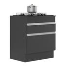 Balcão Cozinha Para Cooktop 70cm Com Rodapé 1 Porta 1 Gaveta Veneza Multimóveis V2118 Preto/branco Balcão Cozinha Para Cooktop 70cm Com Rodapé 1 Porta 1 Gaveta Veneza Multimóveis V2118 Preto/branco
