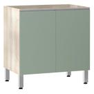 Balcão Cozinha Sem Tampo 80cm 2Portas Lis Luciane Verde Jade