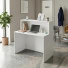 Balcão de Atendimento para Recepção 120cm Bancada Dupla Studio Branco