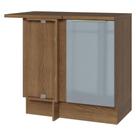 Balcão de Canto 1 Porta Rustic/Cinza Lux Madesa