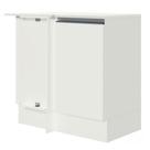 Balcão De Canto 100% Mdf Tampo Branco Smart Madesa Branco