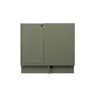 Balcão de Canto Cozinha MDF Herval Viana, 1 Porta, Verde Hill