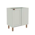 Balcão de Canto Para Cozinha Modulada 82cm Com 1 Porta MDF Balcão de Canto Para Cozinha Modulada 82cm Com 1 Porta MDF