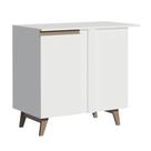 Balcão de Canto Reims 1 Porta Branco Madesa