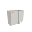 Balcão de Canto Reto sem Tampo 1 Porta Arizona CabeCasa MadeiraOriginals Branco/Cobre