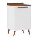 Balcão de Cozinha 1 Porta com Tampo 0,59m Favorita Branco