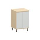 Balcão De Cozinha 100% Mdf 2 Pts 60cm Aura Luciane Móveis Carvalho/cinza Cristal Balcão De Cozinha 100% Mdf 2 Pts 60cm Aura Luciane Móveis Carvalho/cinza Cristal