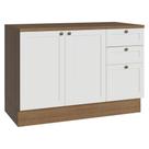 Balcão de Cozinha 120 cm 2 Portas 3 Gavetas Vik Madesa