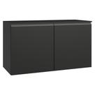 Balcão de Cozinha 120 cm 2 Portas Suspenso Preto Nice Madesa