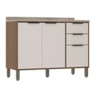 Balcão de Cozinha 120cm 2 Portas e 3 Gavetas com Tampo Aspen Luciane Móveis Balcão de Cozinha 120cm 2 Portas e 3 Gavetas com Tampo Aspen Luciane Móveis