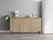 Balcão de Cozinha 1,60 cm Ametista 2 Portas e 3 Gavetass Glam Kits Paraná