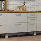 Balcão de Cozinha 2 Portas 3 Gavetas 120cm Princesa 100% Mdf Balcão de Cozinha 2 Portas 3 Gavetas 120cm Princesa 100% Mdf