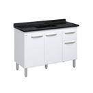 Balcão de Cozinha 3 Portas e 1 Gaveta 116,2cm
