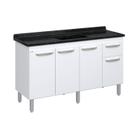 Balcão de Cozinha 3 Portas e 1 Gaveta 143 cm
