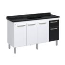 Balcão de Cozinha 3 Portas e 1 Gaveta 143cm