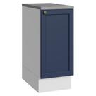 Balcão De Cozinha 35 Cm 1 Porta Branco/azul Vik Madesa Balcão De Cozinha 35 Cm 1 Porta Branco/azul Vik Madesa