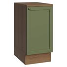 Balcão De Cozinha 40 Cm 1 Porta Rustic/verde Vik Madesa