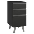 Balcão De Cozinha 40 Cm 3 Gavetas Com Pés Preto Nice Madesa Balcão De Cozinha 40 Cm 3 Gavetas Com Pés Preto Nice Madesa