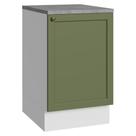 Balcão De Cozinha 50cm 1 Porta Branco/verde Vik Madesa Branco/verde Balcão De Cozinha 50cm 1 Porta Branco/verde Vik Madesa Branco/verde