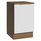 Balcão De Cozinha 50cm 1 Porta Rustic/branco Stella Madesa Rustic/branco