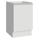 Balcão De Cozinha 50cm 1 Porta (sem Tampo) B Glamy Madesa Branco