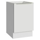 Balcão de Cozinha 50cm 1 Porta (Sem Tampo) Branco Veludo Lux Madesa