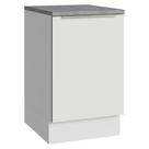 Balcão De Cozinha 50x60cm 1 Porta (com Tampo) B Lux Madesa Branco/branco Veludo