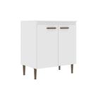 Balcão de Cozinha 80 Cm 2 Portas 1 Prateleira Co6202 Branco - Decibal Balcão de Cozinha 80 Cm 2 Portas 1 Prateleira Co6202 Branco - Decibal