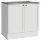 Balcão de Cozinha 80 cm 2 Portas Branco Vik Madesa