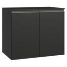 Balcão de Cozinha 80 cm 2 Portas Suspenso Preto Nice Madesa