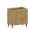 Balcão de Cozinha 80cm 1 Porta 2 Gavetas Elegance Luciane Móveis Balcão de Cozinha 80cm 1 Porta 2 Gavetas Elegance Luciane Móveis