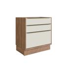 Balcão de Cozinha 80cm 3 Gavetas Viena
