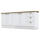 Balcão De Cozinha 80cm E 120cm Americana Com Tampo Nature - Henn