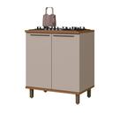 Balcão de Cozinha 80cm Munique 2 Portas Camurca - Indekes