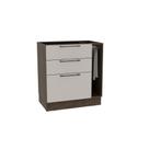 Balcão de Cozinha Amsterdam PH 3139 c/ 3 Gavetas e 1 Toalheiro s/ Tampo 80cm Avela/Off White - Herval