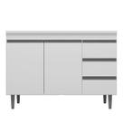 Balcão de Cozinha Andréia com Tampo 100 cm Branco AJL