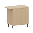 Balcão de Cozinha Canto Reto 100 MDF 1 Porta 95cm Aura Luciane Móveis