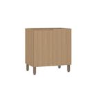 Balcão De Cozinha Canto Reto 80cm 1 Porta Sem Tampo Slim Luc Freijó/freijó Brasil