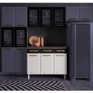 Balcão de Cozinha com Tampo 3 Portas 3 Gavetas Diamante