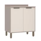 Balcão de Cozinha com Tampo 80 cm 2 Portas Stylo Luciane Móveis