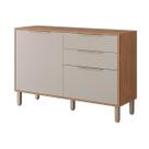 Balcão de Cozinha Divina c/2 Gavetas e 2 Portas c/Tampo 120 cm Freijo/Off White - MGM