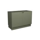 Balcão de Cozinha Évora PH 3118 c/ 2 Portas s/ Tampo 120cm Verde - Herval