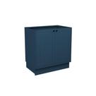 Balcão de Cozinha Évora PH 3119 c/ 2 Portas s/ Tampo 80cm Azul - Herval