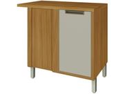 Balcão de Cozinha Imperatriz Canto Reto 1 Porta c/ Tampo 93cm Freijo/Off White - Nesher
