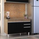 Balcão de Cozinha Lavanderia com Tampo 02 Gavetas Beth 120 cm L06 - D Rossi